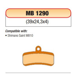 Placute frana bicicleta MB Shimano Saint M810 sinterizat MB1290