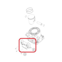 Flansa intermediara cilindru KTM EXC/XC/XC-W 250/300 '17-'18 55437001000